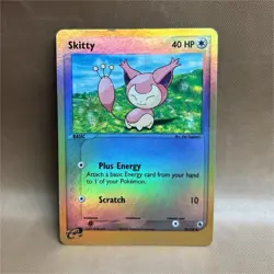 Pokemon Skitty 70/109 Ruby & Sapphire Reverse Holo Card 2003 - Image 1