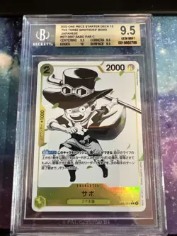 BGS 9.5 Sabo ST13-007 Parallel C The Three Brothers Bond One Piece Card Japan - Image 1