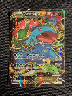 Venusaur EX Black Star Promo Full Art Holo Card XY123 Pokemon TCG HP - Image 1