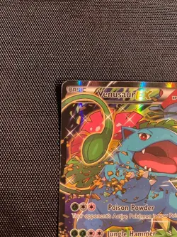 Venusaur EX Black Star Promo Full Art Holo Card XY123 Pokemon TCG HP - Image 2