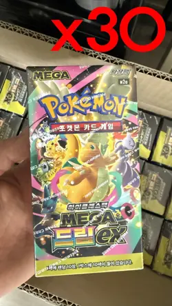 Pokemon Card MEGA DREAM EX Booster Box M2a 30Box Sealed Korean - Image 2