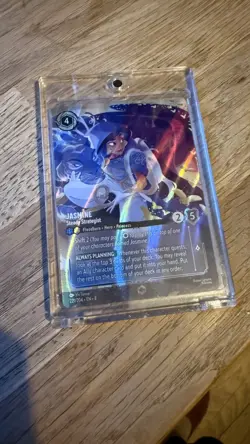 Disney Lorcana Jasmine Steady Strategist Enchanted Card 221/204 Reign of Jafar - Image 3