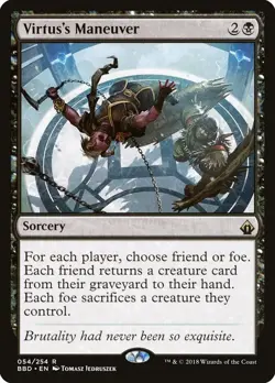 Virtus's Maneuver 54 Rare Battlebond Magic: The Gathering Near Mint - Image 1