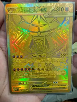 Pokemon Mega Zygarde ex Gold Hyper Rare 124/088 Perfect Order English Brand New - Image 1