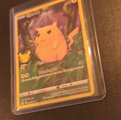 Pokemon Pikachu 005/025 Celebrations Holo Rare Basic 60 HP Gnaw Thunder Jolt Ho… - Image 2