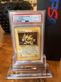 1999 Pokemon Electabuzz Movie Promo # 2 PSA 8 NM-MT WB Gold Stamped - Image 1