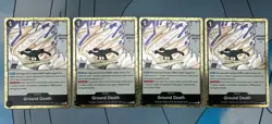 Ground Death OP14-096 R - One Piece TCG English Playset x 4 - Image 1