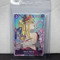 One Piece TCG Black Maria OP08-074 Illustration Box Vol.2 Promo SEALED Foil - Image 1