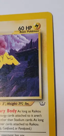 Raikou Pokemon Card 22/64 WOTC Neo Revelations Vintage Rare Original Non-holo - Image 3