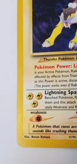 Raikou Pokemon Card 22/64 WOTC Neo Revelations Vintage Rare Original Non-holo - Image 5