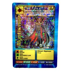 Myotismon Bo-38 Vintage Digimon Prism Sticker Card 1st Edition 1999 Holo Rare - Image 1