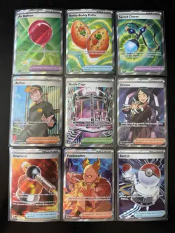 Pokemon TCG Lots Of 9 Trainer Cards SV, Mega, Pfl All NM/M - Image 1
