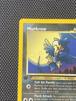 Murkrow 46/64 1st Edition Pokemon Neo Revelation Card Common LP+ - Image 2