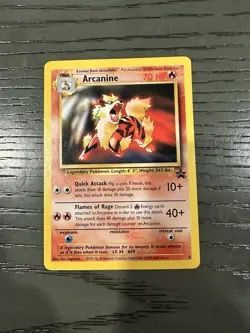 Arcanine #6 - NON-HOLO RARE - Black Star Promo - WOTC POKEMON CARD - NM/LP - Image 1