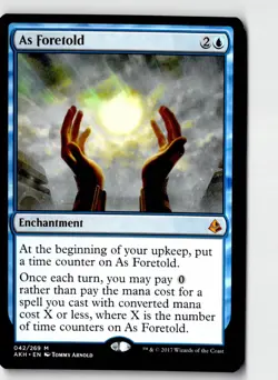 As Foretold 42 Mythic Amonkhet Magic: The Gathering Lightly Played - Image 1