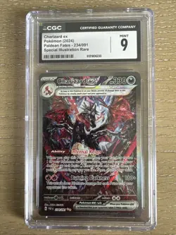 2024 POKEMON PALDEAN FATES SPECIAL ILLUSTRATION RARE #234/091 CHARIZARD EX CGC 9 - Image 1