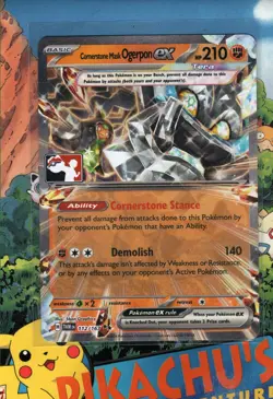 Pokemon TCG 112/167 Cornerstone Mask Ogerpon ex Play! Prize Pack NM/M - Image 1