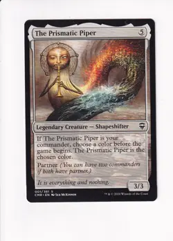 2020 MAGIC THE GATHERING MTG COMMANDER LEGENDS THE PRISMATIC PIPER (#1) (X) - Image 1