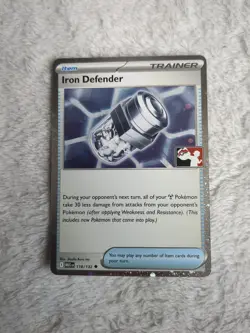 Iron Defender 118/132 Pokemon Mega Evolution Play! stamp prize pack series 8 - Image 1