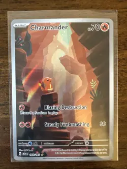 2023 Pokemon Charmander 168/165 Scarlet & Violet 151 Art Rare Full Art Holo - Image 1