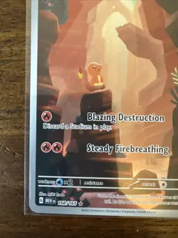 2023 Pokemon Charmander 168/165 Scarlet & Violet 151 Art Rare Full Art Holo - Image 5