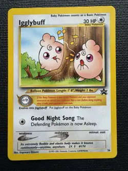 Pokemon WOTC Black Star Promo Lot Cleffa Igglybuff Hitmontop Misdreavus - Image 4