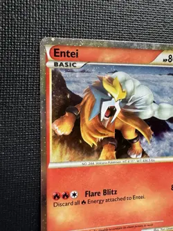 Entei HGSS20 - Pokemon Shiny Black Star Promo - Holo - 2010 - Image 2