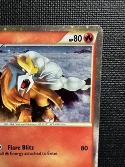 Entei HGSS20 - Pokemon Shiny Black Star Promo - Holo - 2010 - Image 3
