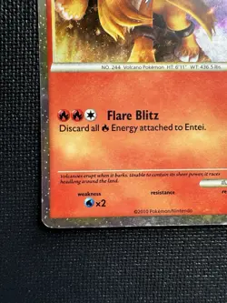 Entei HGSS20 - Pokemon Shiny Black Star Promo - Holo - 2010 - Image 5