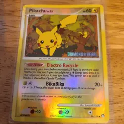 Pikachu - 94/123 (Diamond & Pearl) Stamped Reverse Holo Pokemon TCG LP - Image 1