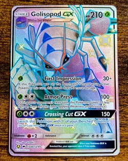 Pokemon Golisopod GX Hidden Fates SV48/SV94 Holo Full Art English 2019 - Image 1