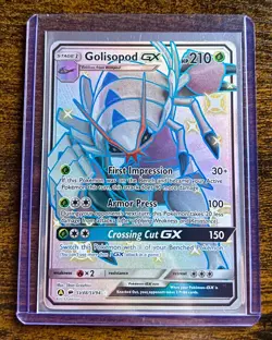 Pokemon Golisopod GX Hidden Fates SV48/SV94 Holo Full Art English 2019 - Image 2