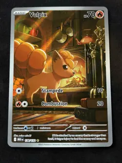 Pokemon Vulpix Me01: Mega Evolution 138/132 Illustration Rare Full Art Holo - Image 1