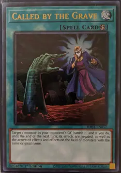 YuGiOh Called by the Grave Ultra Rare 1st Edition RA01-EN057 - Image 1