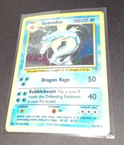 Gyarados 12/110 Legendary Collection Pokemon Card Holo Foil UNGRADED - Image 1