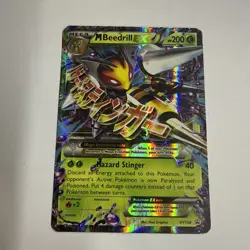 Pokemon TCG Mega Beedrill EX Black Star Promo Card XY158 - Image 2