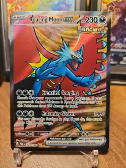 Roaring Moon ex - 229/182 - Pokemon Paradox Rift Full Art Ultra Rare Card NM - Image 1