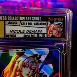 Nicole Demara Waifu Trading Card Limited SLAB #28/99 Demigoddess Collection ZZZ - Image 4
