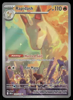 Pokemon Cards Rapidash 189/182 Destined Rivals Illustration Rare NM *3 - Image 1