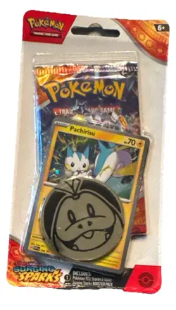 Pokemon Cards S&V: Surging Sparks PACHIRISU BLISTER PACK 1 Booster + Coin $2 +++ 820650853319 - Image 3