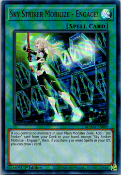 Sky Striker Mobilize - Engage! MAMA-EN009 1st Ultra Rare Near Mint Yugioh! Card - Image 1