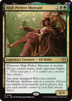 MTG Foil High Perfect Morcant 229 Lorwyn Eclipsed Magic - Image 1