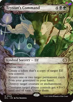 MTG Foil Trystan's Command (Showcase) 344 Lorwyn Eclipsed Magic - Image 1