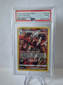 2022 Pokemon Houndoom TG10 Trainer Gallery PSA 9 Brilliant Stars - Image 1