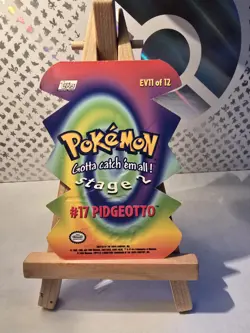 TOPPS Pokemon #17 Pidgeotto Stage 2 Die Cut Embossed card EV11 of 12 - Image 2