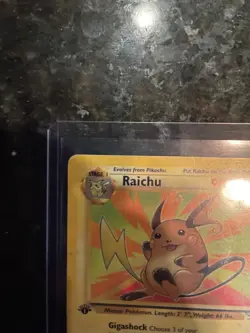 Pokemon Vintage 1st Edition Raichu 29/62 Fossil Wizards Of The Coast 1999 - Image 3