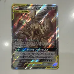 Pokemon Arceus & Dialga & Palkia GX Full Art TAG TEAM Ultra Rare Holo 221/236 - Image 1