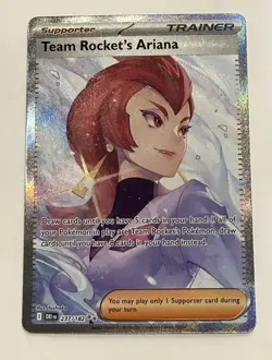 2025 Pokemon S&V Destined Rivals Team Rocket's Ariana Secret Rare #237/182 Read* - Image 1