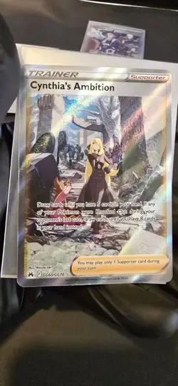 The Pokemon Company Cynthia's Ambition GG60/GG70 Crown Zenith Ultra Rare Holo - Image 1