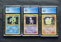 Pokemon Base Set Holo Square Cut Error Collection - CGC 8.5 - Image 1